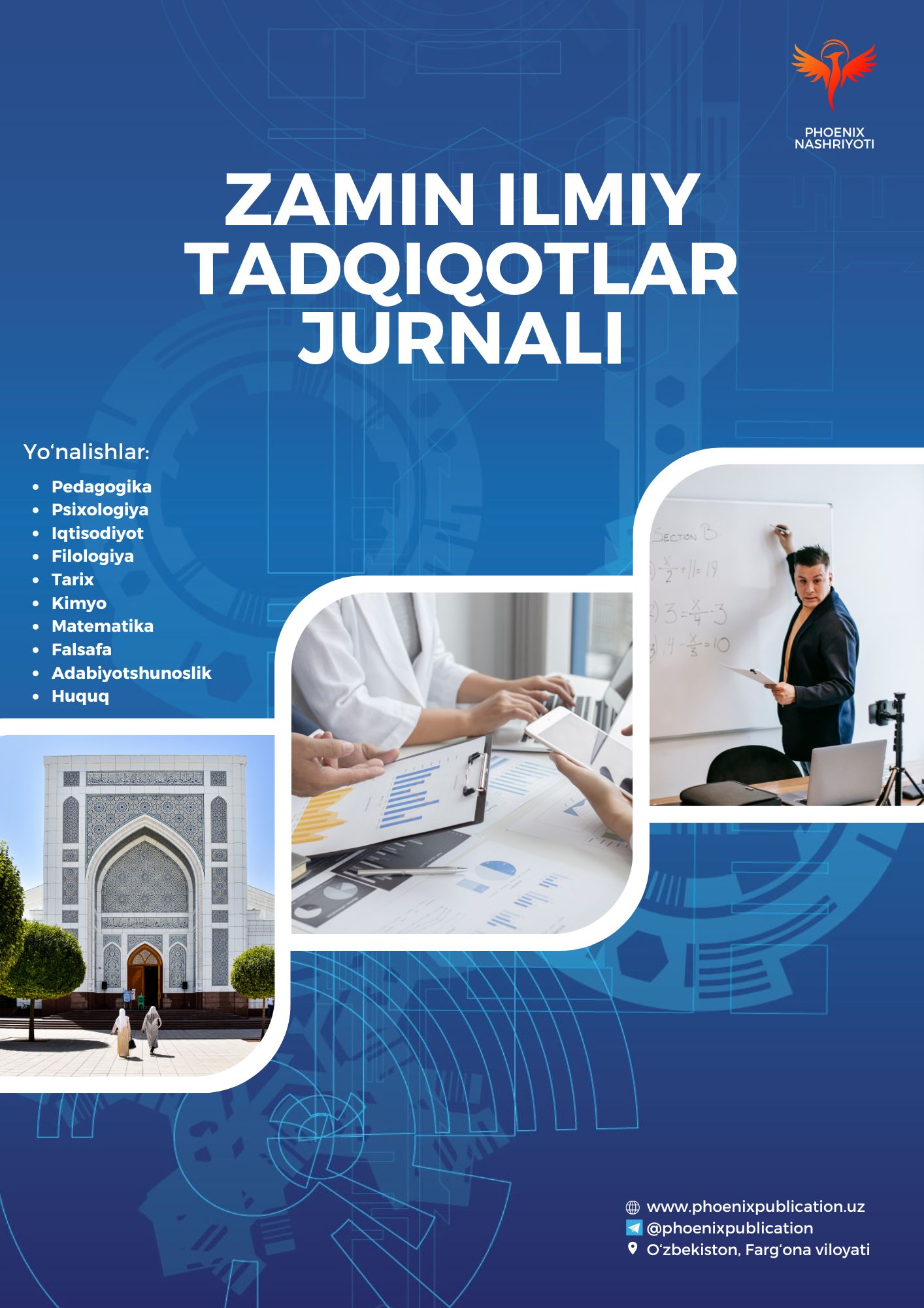 					View Vol. 1 No. 1 (2024): ZAMIN ILMIY TADQIQOTLAR JURNALI
				